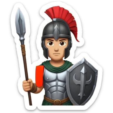 Spartan soldier house sticker