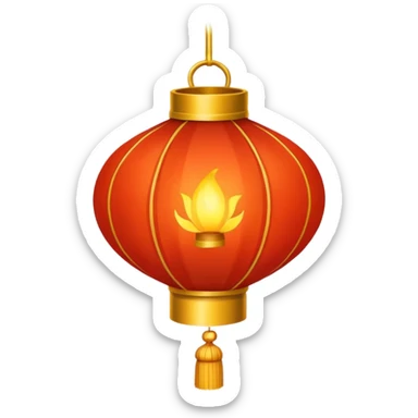 chinese lantern sticker