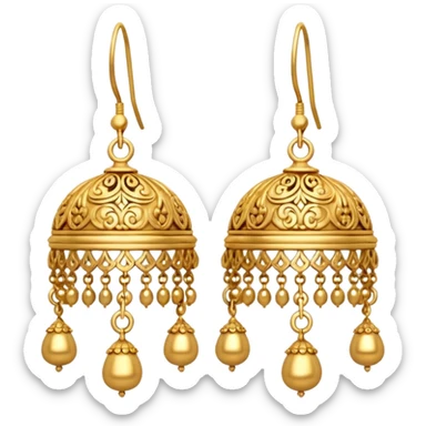 Jhumka earings emoji sticker