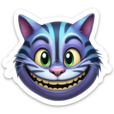 cheshire cat sticker