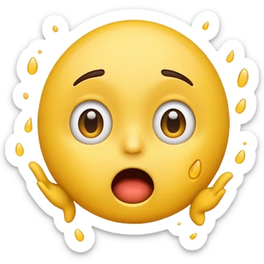 crashing out emoji sticker