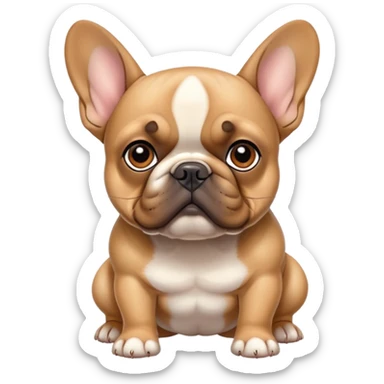 Fawn French bulldog  sticker