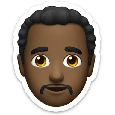 White p diddy sticker