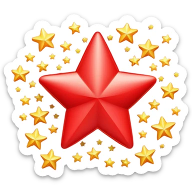 A 3D cartoon bright red “BONUS” text bursting out with stars, dynamic layout, Memoji-style. sticker