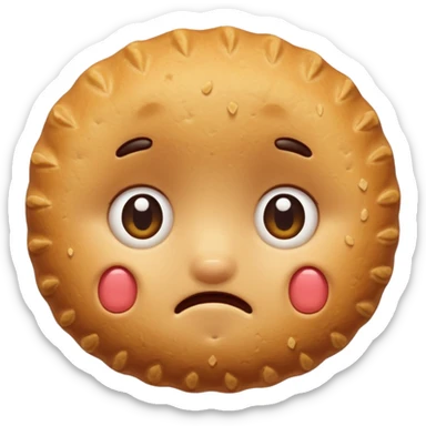 cute biscuit no cream cry jesus sticker