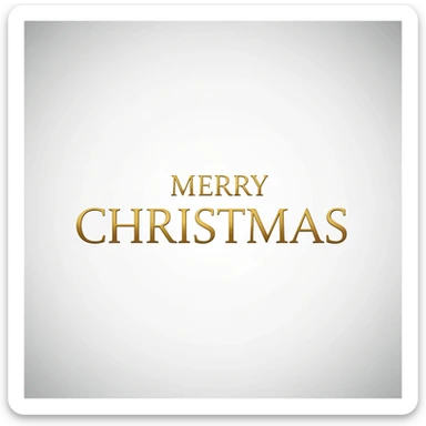 Merry christmas text, remove background sticker