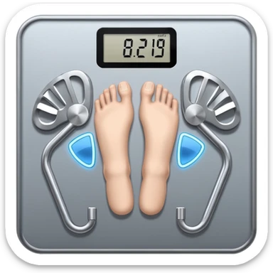 a grey weighing machine for human body, with no smily faces sticker