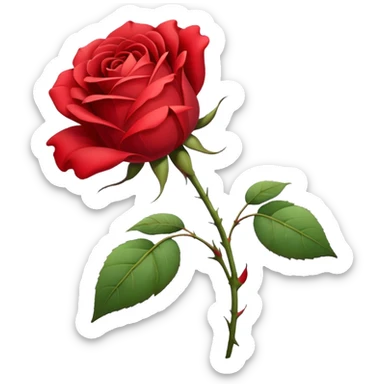 Wilted rose sticker