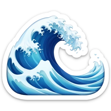 Wave sticker