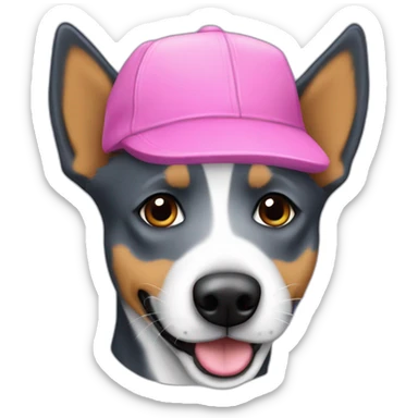 Blue heeler catle dog whith cap sticker