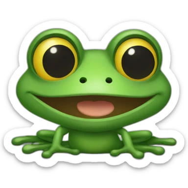 froggy the artist sticker