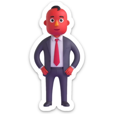 Anger character from Inside Out movie sticker