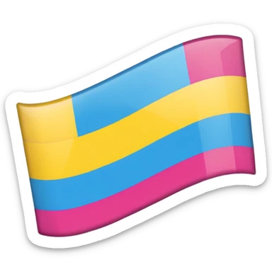 Pansexual small flag sticker