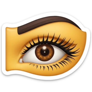 👀 with lashes  sticker