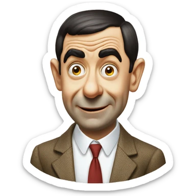 Mr bean sticker