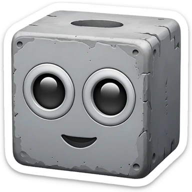 Concrete block sticker