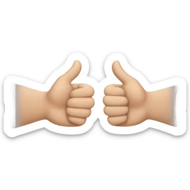 two russian hands greeting each other  sticker