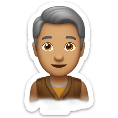 Homme brun âgée d'une 15 années sticker