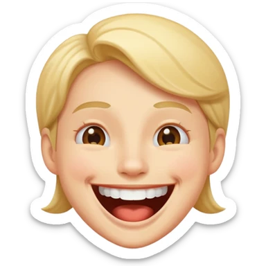 laughing at joke at ar sticker