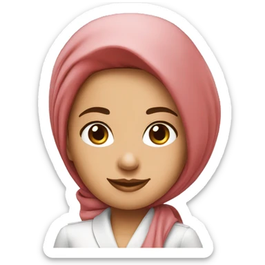 Emirates airlines hostess with scarf sticker