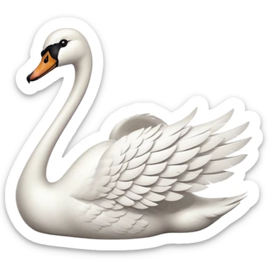 Swan sticker