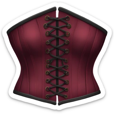 Burgundy corset  sticker