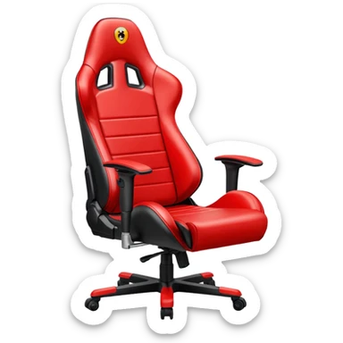 gamer seat red sticker