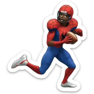 spider man play football sticker
