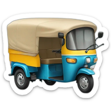 Indian tuk tuk sticker