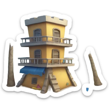 TORRE EN LA PLAYA sticker