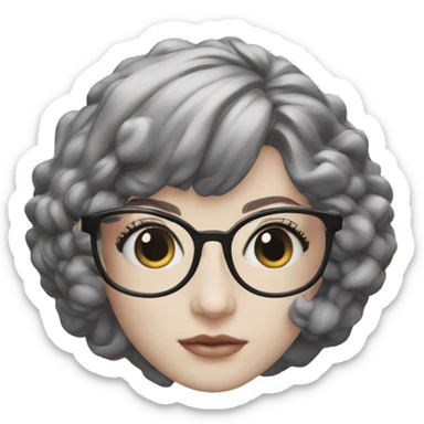 semicircular glasses miu miu sticker