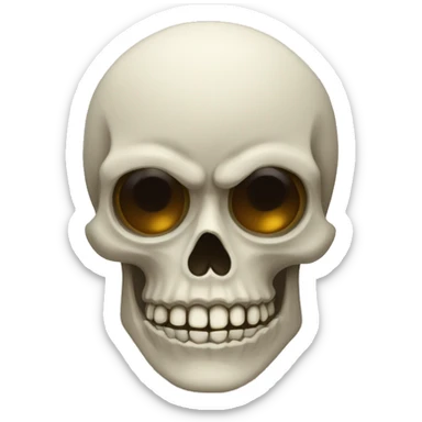 Calavera guiño ojo sticker