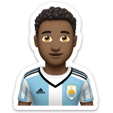 charisar with an argentina jersey sticker