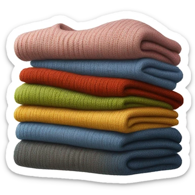 stack of sweaters sticker
