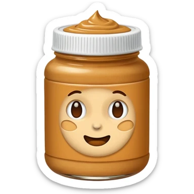 apple peanutbutter sticker