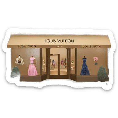Louis Vuitton boutique sticker