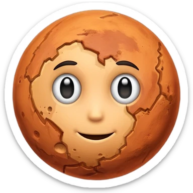 Planet mars  sticker