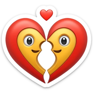 zwei hände in herzform aus denen unterschiedlich große herzen schweben sticker