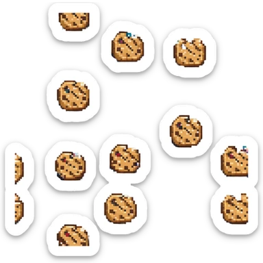 chocolate chip cookie sticker