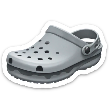 Grey Crocs  sticker