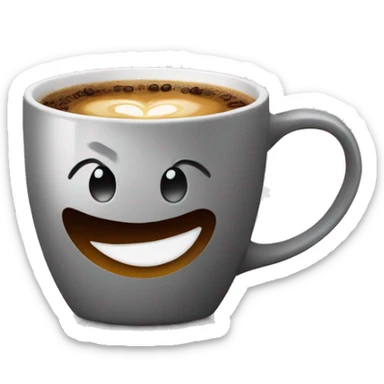 A cup of coffee with the inscription "inter". sticker