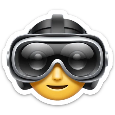 futuistic vr glasses sticker