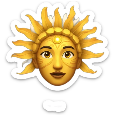sun god nika sticker