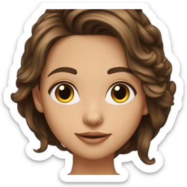 my-beautiful-brunette,-hazel-eyed,-with-beautiful-hair, -looks left sticker