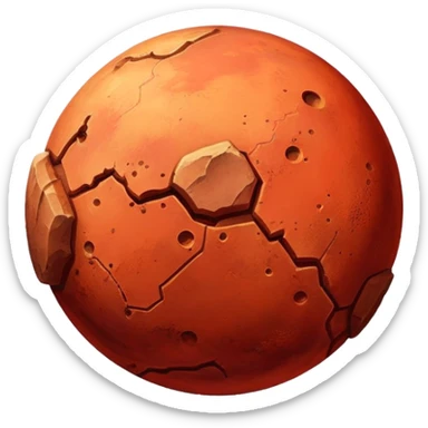 red planet Mercury sticker