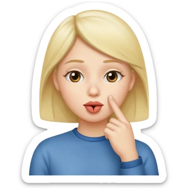 🫂+🤫 sticker