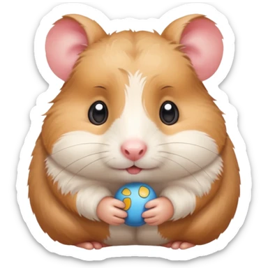 Emotional hamster  sticker