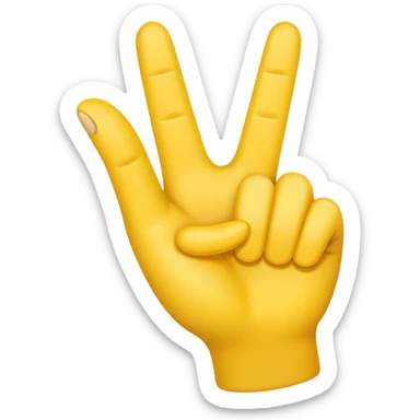 Emoji hand making the letter L sticker