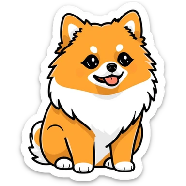 Pomeranian  sticker