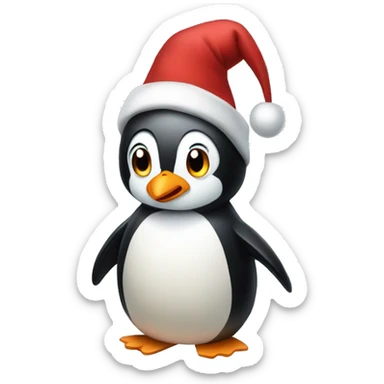 Christmas penguin  sticker